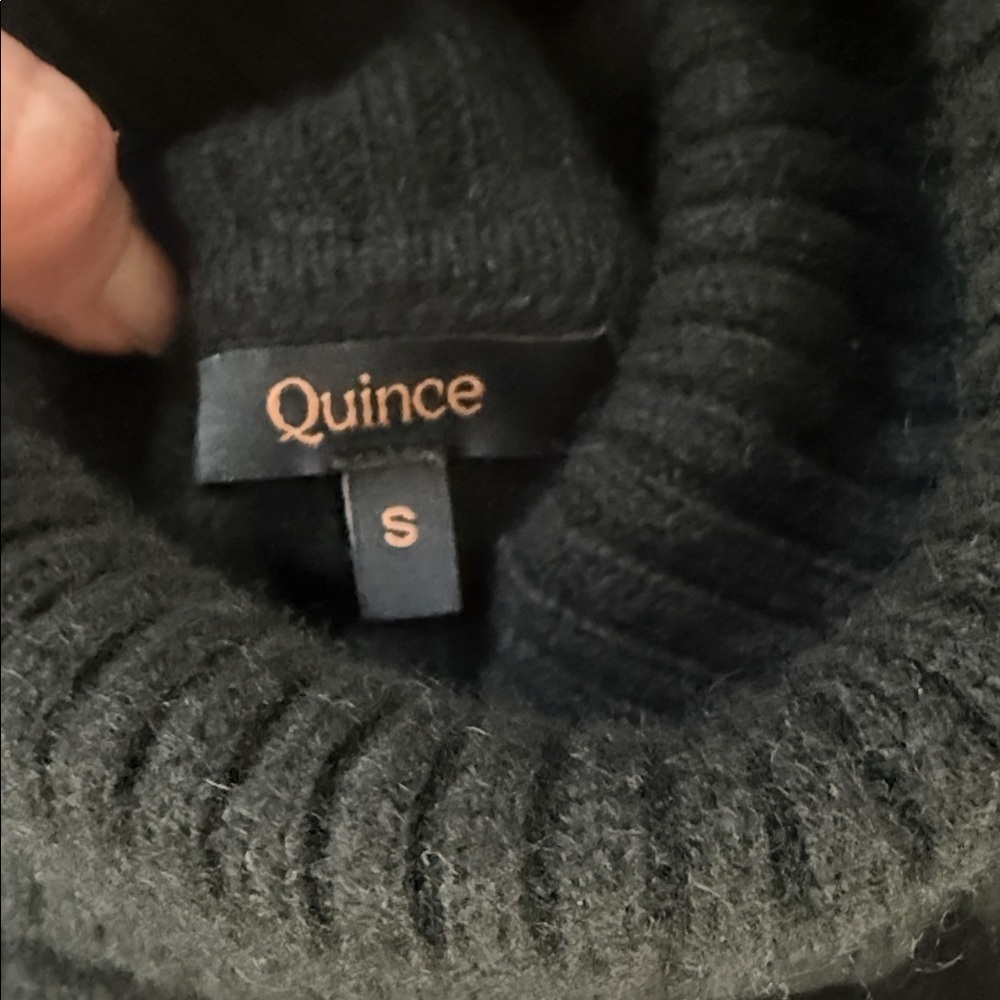 Quince Classic Black Knit Sweater - Picture 2 of 12